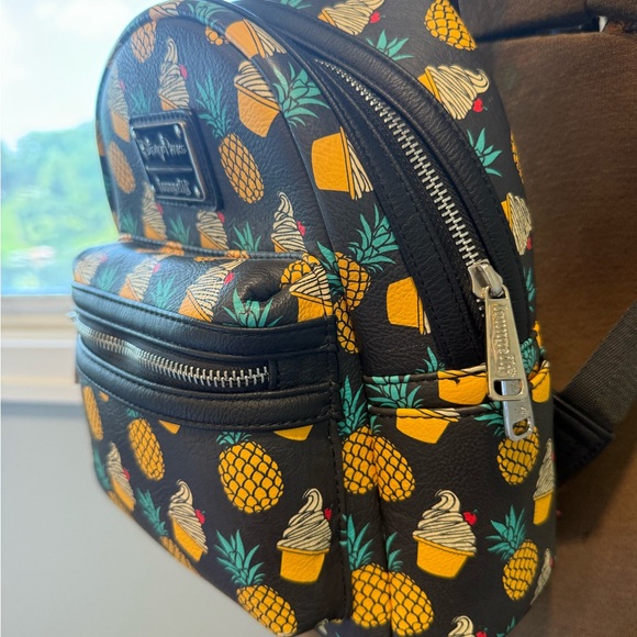 Disney Parks Loungefly Dole Whip pineapple print Backpack - Picture 7 of 8